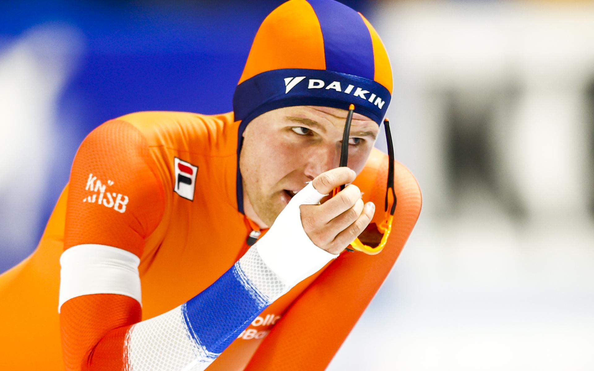 Schaatser Marwin Talsma Geniet Van Uitvoeren 10-kilometerplan ...